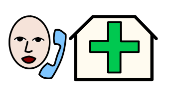 Imagem de pessoa a ligar para o SNS.