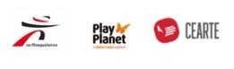 Logotipos do Grupo Os Mosqueteiros, Play Planet e CEARTE