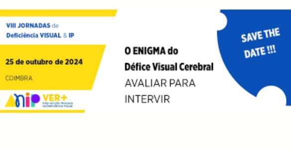 Cartaz VIII Jornadas Deficiência Visual & Intervenção Precoce