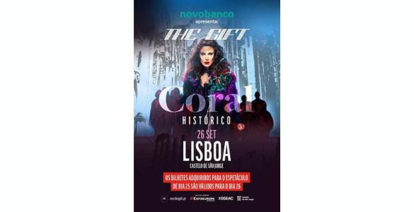 Cartaz do concerto CORAL HISTÓRICO de os THE GIFT