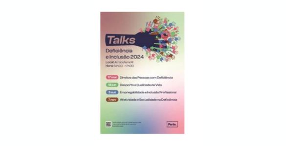 Cartaz Talk | Deficiência e Inclusão.2024
