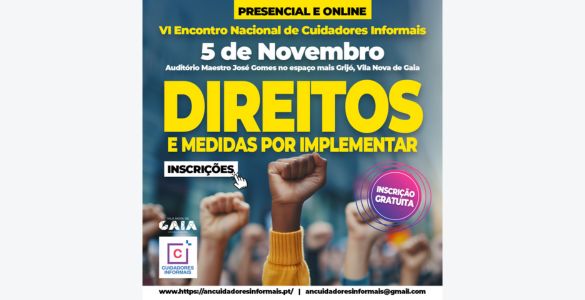 Cartaz do 6º Encontro Nacional de Cuidadores Informais