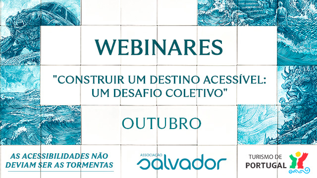  Cartaz promocional de uma série de webinars intitulada 