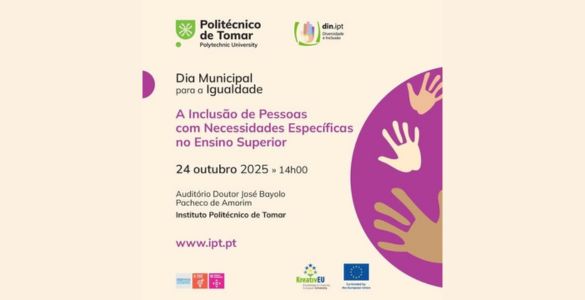 Cartaz do Seminário “A inclusão de pessoas com necessidades educativas específicas no ensino superior”