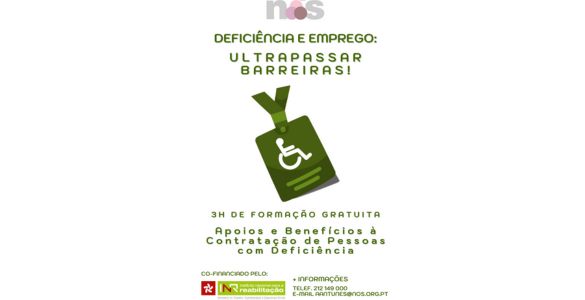 Poster for the project “Disability and Employment: Overcoming Barriers!”