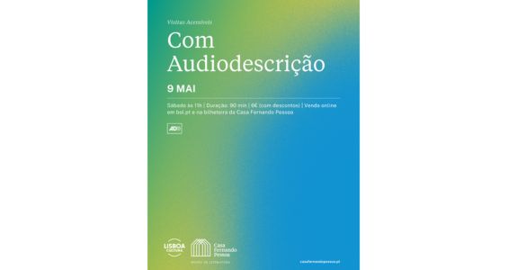 ,Cartaz da Visita com Audiodescrição