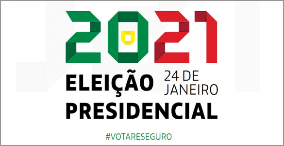 Banner Eleição Presidencial 2021 - 24 janeiro, com a hashtag #VOTARSEGURO
