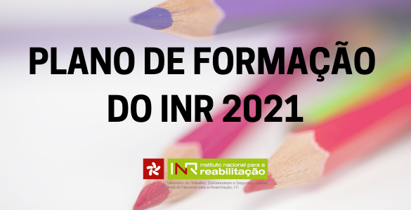 Background with coloured pencils | INR Training Plan 2021 | INR logo