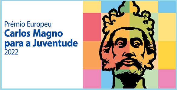 Prémio Europeu Carlos Magno para a Juventude 2022 | Desenho a preto de Carlos Magno