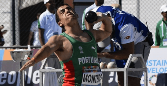 Fotografia de Miguel Monteiro, no lançamento do peso adaptado