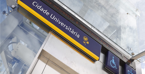 Fotografia da Estação de Metro Cidade Universitária