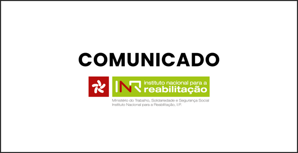 Fundo branco, com o logotipo do INR e a palavra Comunicado