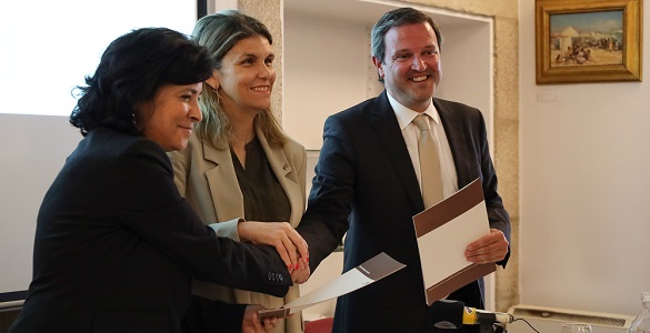  Presidente da Câmara Municipal de Arouca, Margarida Belém, Secretária de Estado da Inclusão, Ana Sofia Antunes e Presidente do INR, Rodrigo Ramos. 