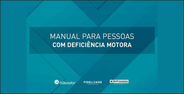 Imagem da capa do manual a azul, com o título do manual a branco e com os logótipos da Associação Salvador, da Fidelidade e do INR.